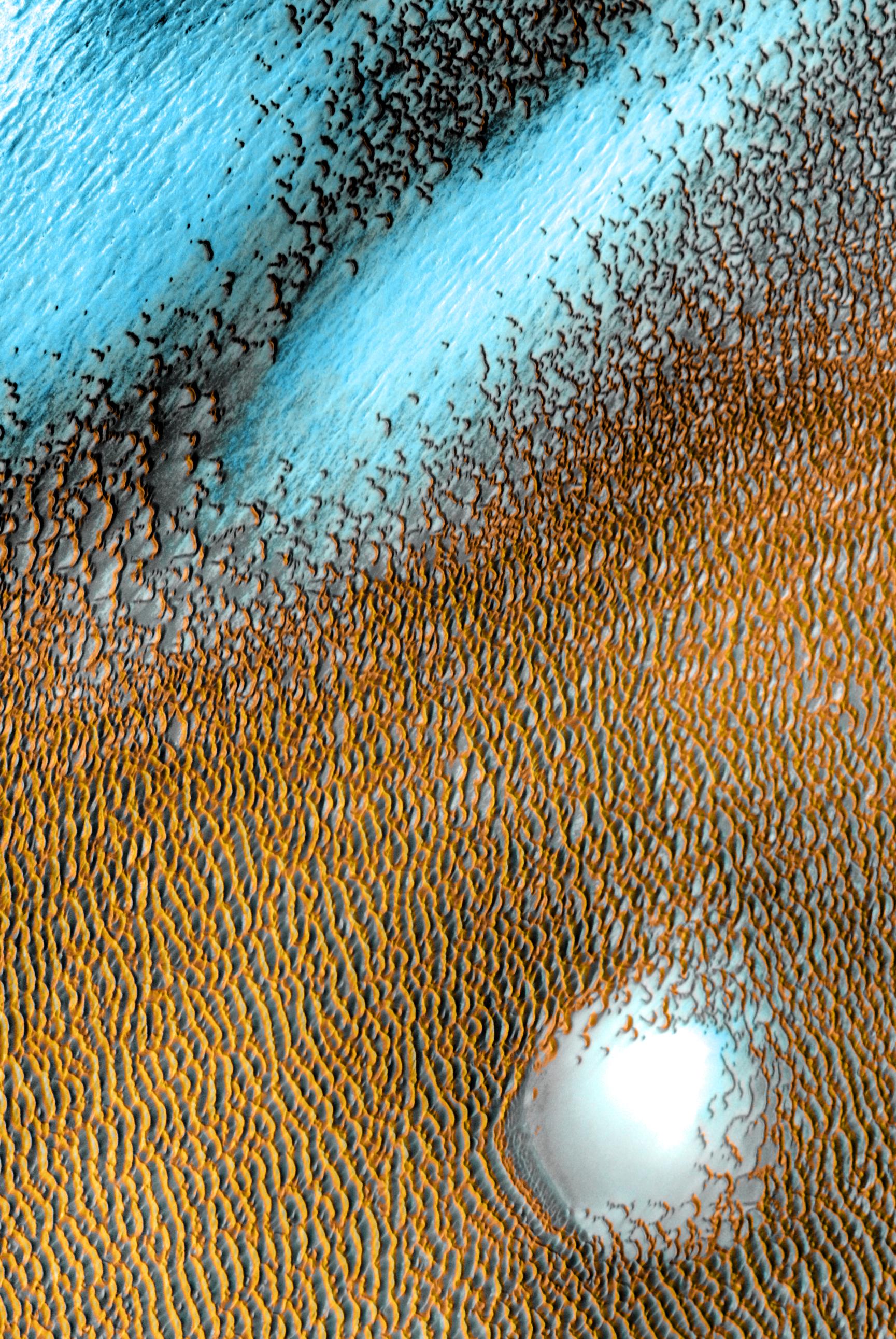 Blue Dunes on the Red Planet Blue Dunes on the Red Planet