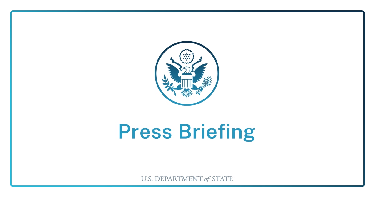 Department Press Briefing – April 20, 2021 Department Press Briefing – April 20, 2021