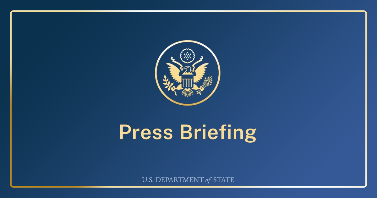 Department Press Briefing – April 9, 2021 Department Press Briefing – April 9, 2021