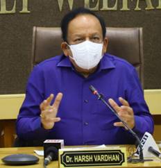Dr. Harsh Vardhan reviews Public Health Response to COVID-19 and Progress of Vaccination with Uttar Pradesh, Madhya Pradesh, Andhra Pradesh and Gujarat Dr. Harsh Vardhan reviews Public Health Response to COVID-19 and Progress of Vaccination with Uttar Pradesh, Madhya Pradesh, Andhra Pradesh and Gujarat
