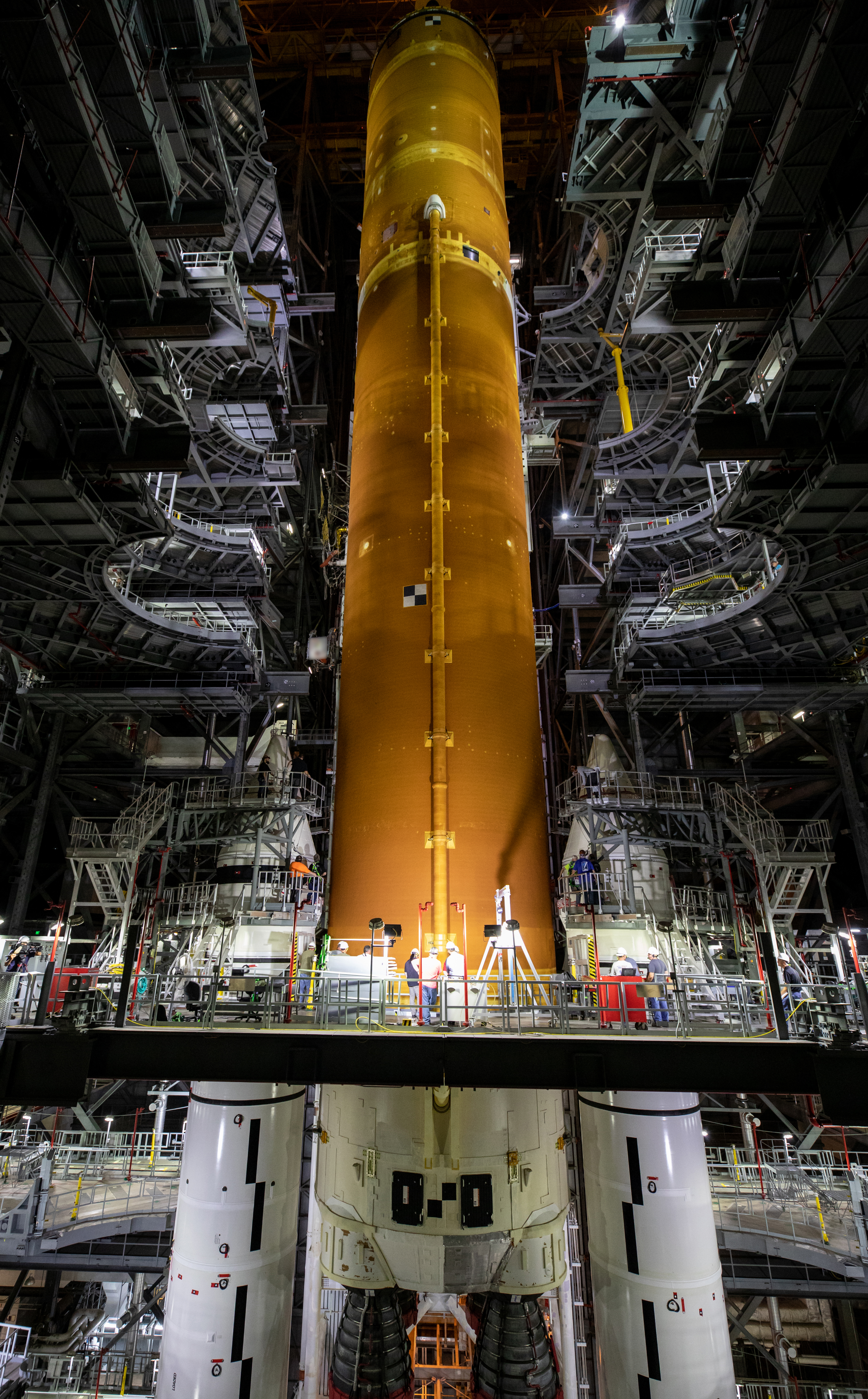 Artemis I Space Launch System Core Stage Lift and Mate Artemis I Space Launch System Core Stage Lift and Mate
